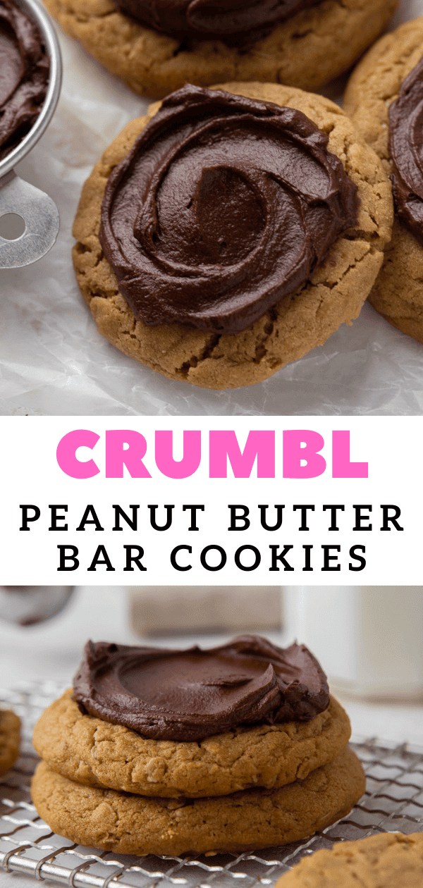 Chilled Crumbl Peanut butter bar cookies Lifestyle of a Foodie