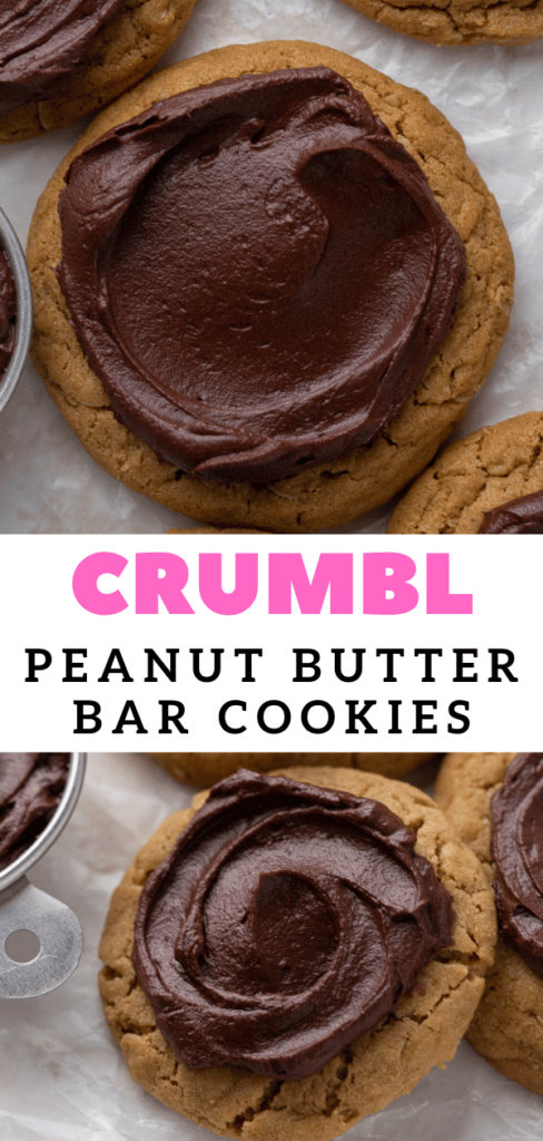 Crumbl peanut butter bar cookies 