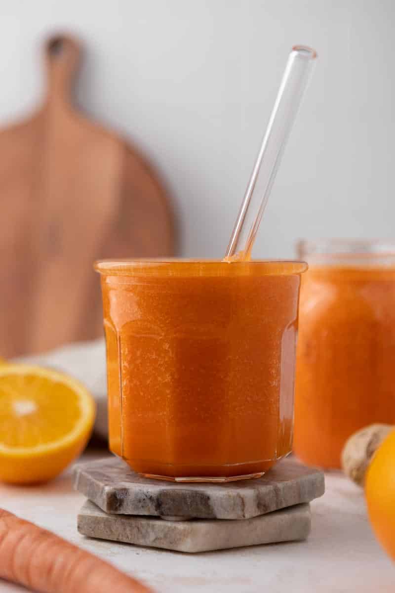 Immune Boosting Ginger Carrot Orange Smoothie - Lifestyle of a Foodie