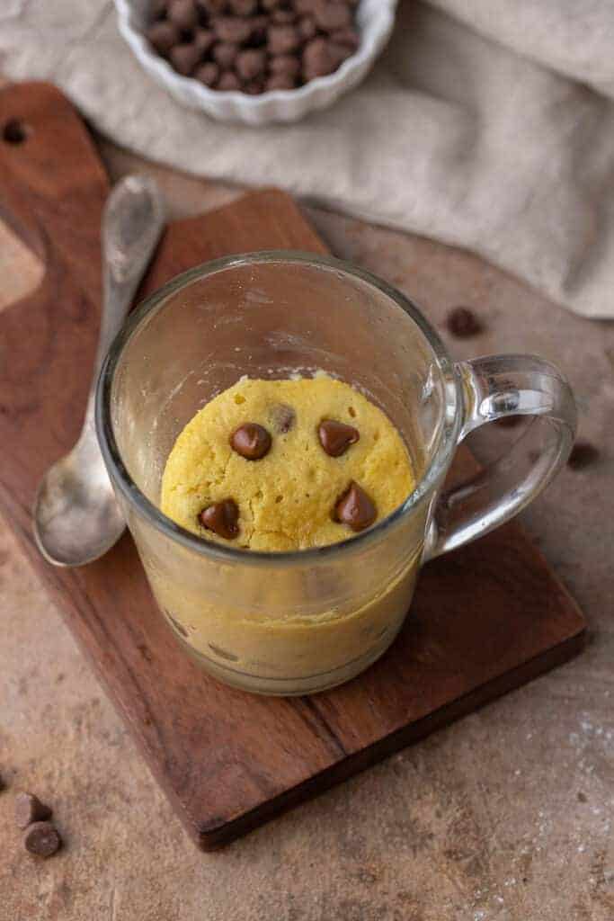 Protein cake in a mug 