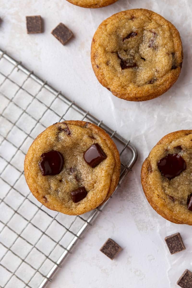 chocolate chip Crumbl cookie cups