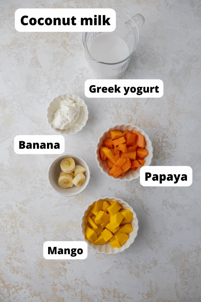 papaya smoothie ingredients