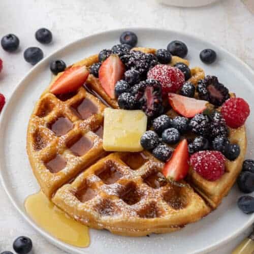 The Easiest Buttermilk waffles Recipe - Lifestyle of a Foodie