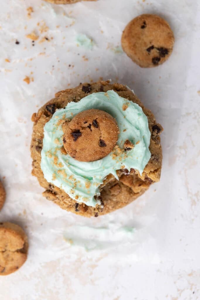 Crumbl Blue Monster Cookies with Chips Ahoy