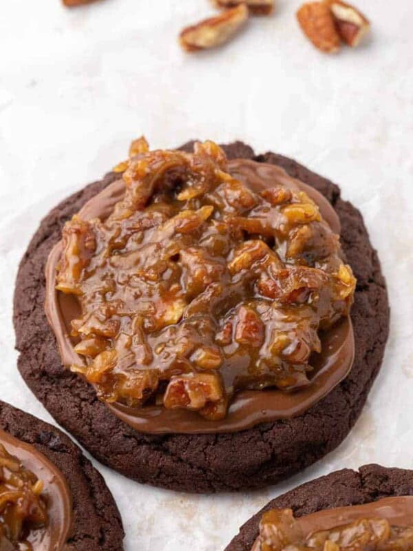 Crumbl German Chocolate Cake Cookies