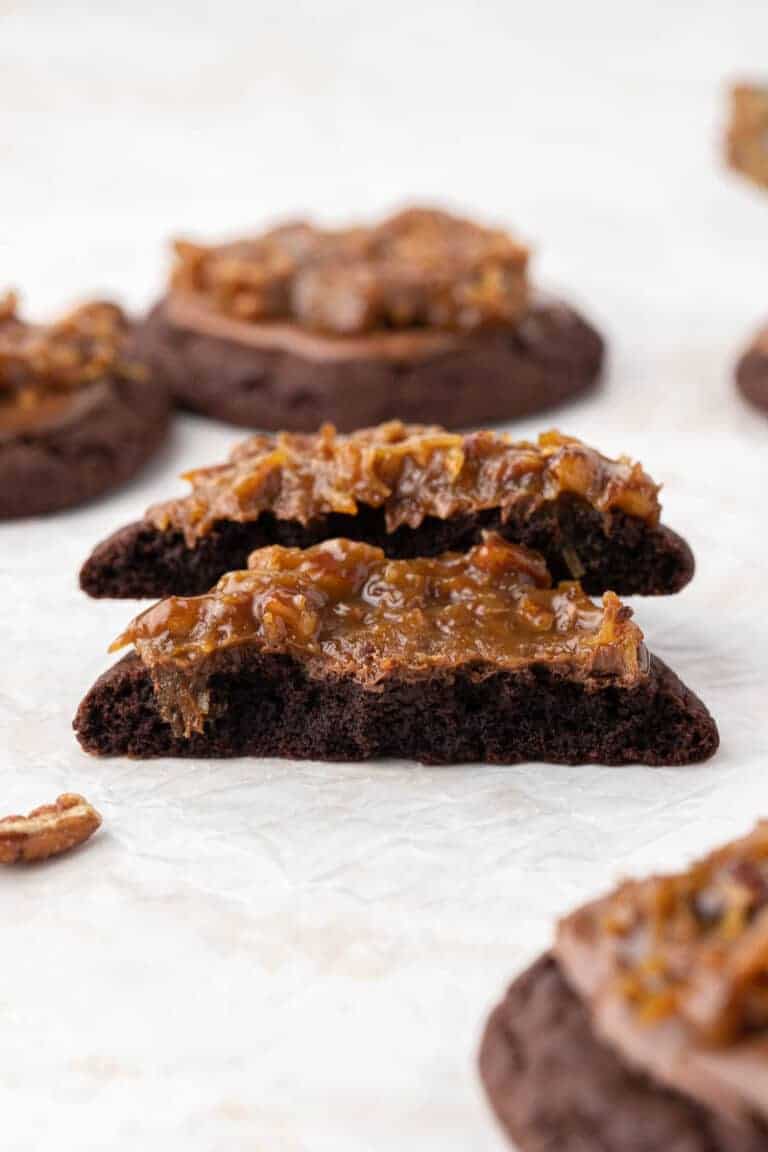 The Best Crumbl German Chocolate Cake Cookies Lifestyle of a Foodie