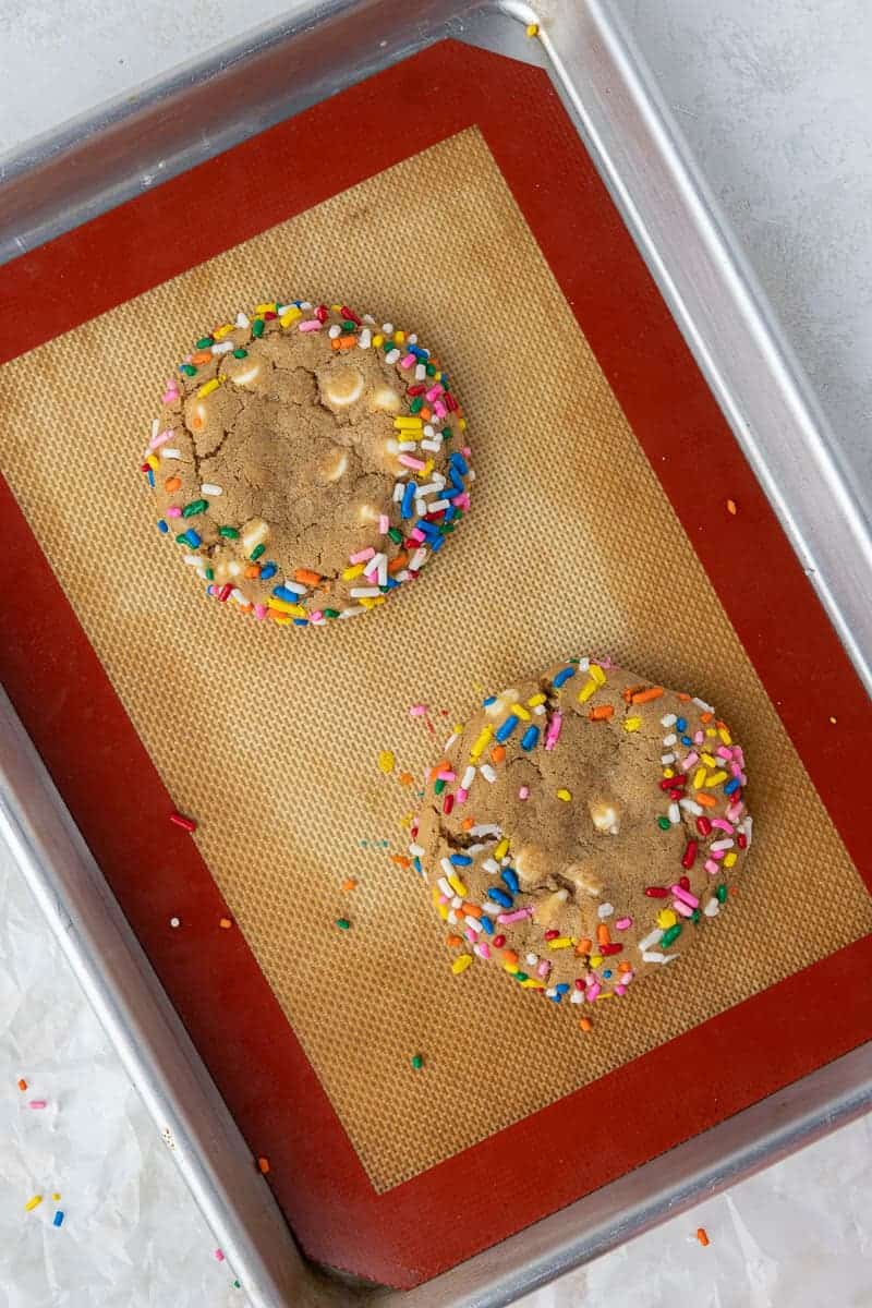 The Best Crumbl Cake Batter Blondie Cookies Lifestyle of a Foodie