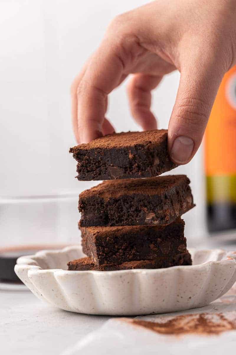 The fudgiest Red Wine Brownies Lifestyle of a Foodie