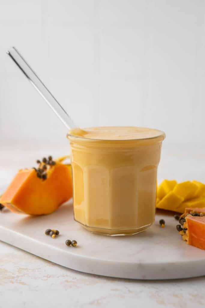 The best Papaya Mango smoothie - Lifestyle of a Foodie