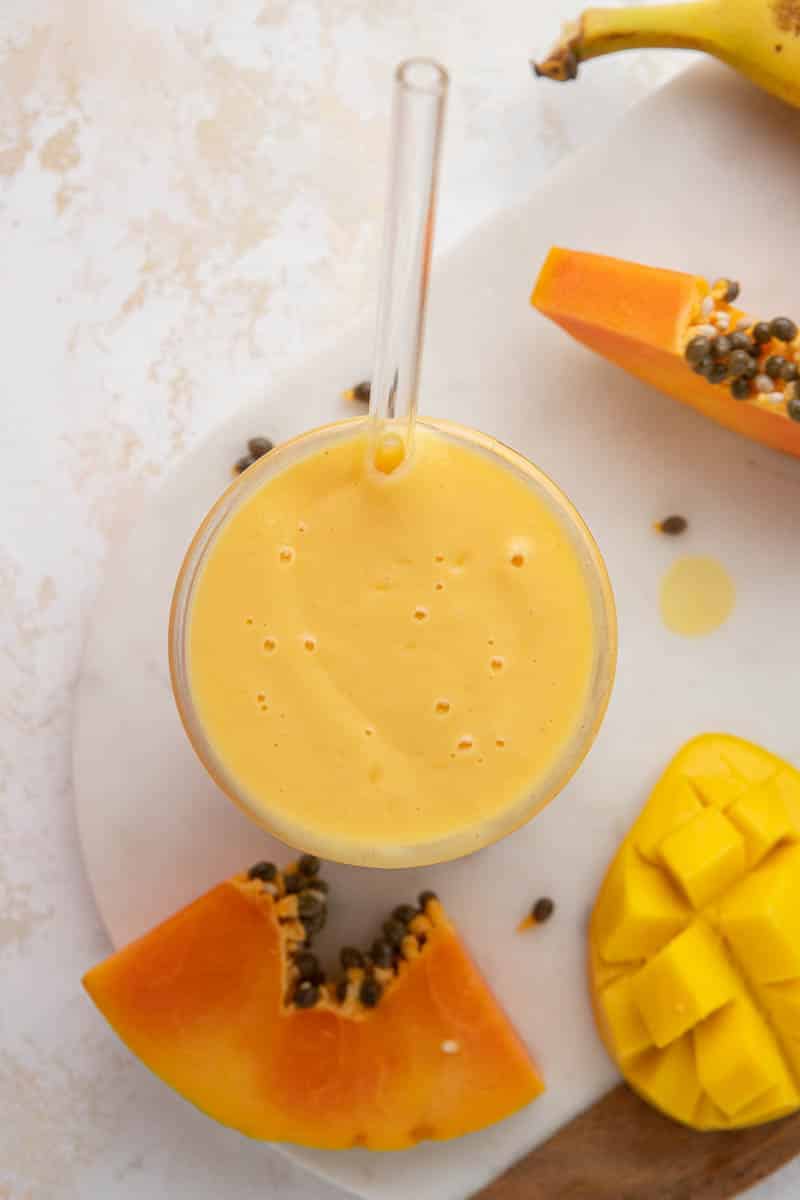 The Best Papaya Mango Smoothie Lifestyle Of A Foodie 1027