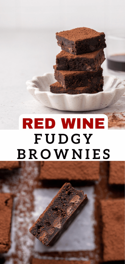 Red wine brownies