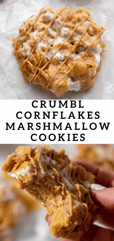 Crumbl cornflakes peanut butter marshmallow cookies