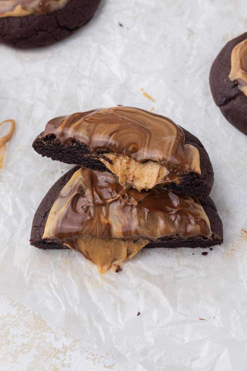 The Best Crumbl Peanut Butter Brownie Cookies Lifestyle of a Foodie