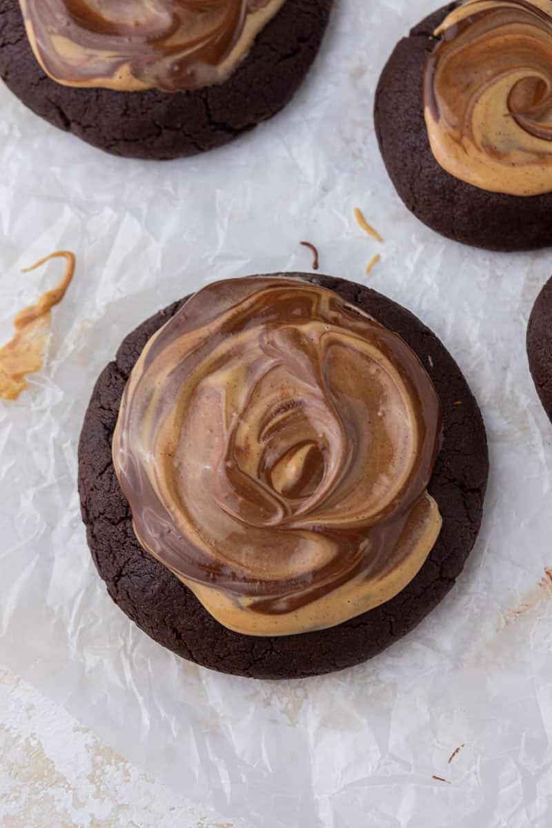 Crumbl peanut butter brownie cookie