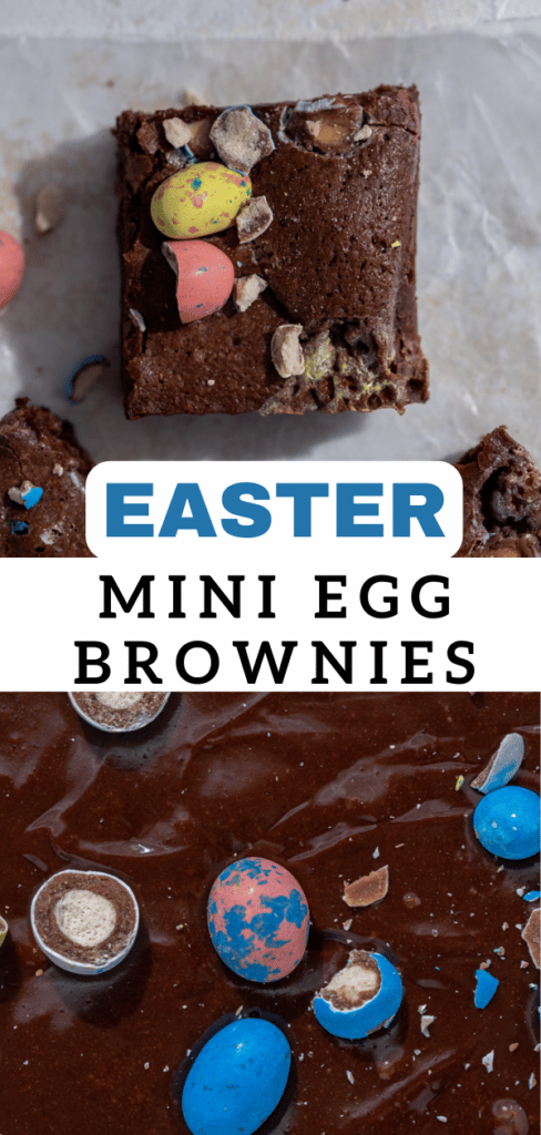 Easter mini egg brownies 