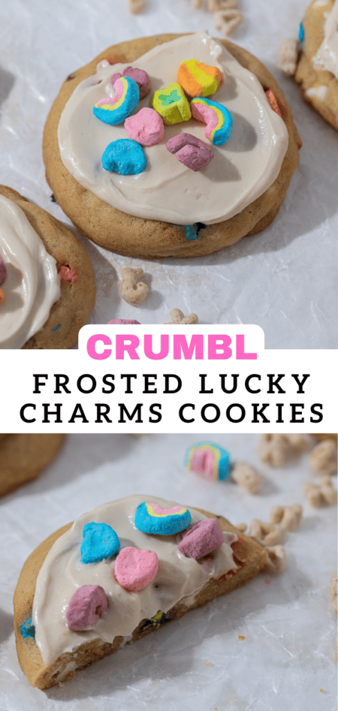Frosted lucky charms cookies 