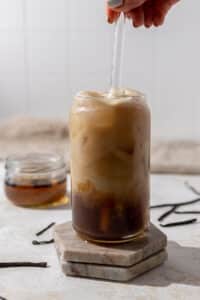 Iced Toasted Vanilla Oatmilk Shaken Espresso Starbucks copycat