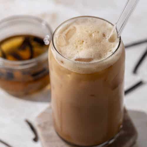 Iced Toasted Vanilla Oatmilk Shaken Espresso Starbucks copycat