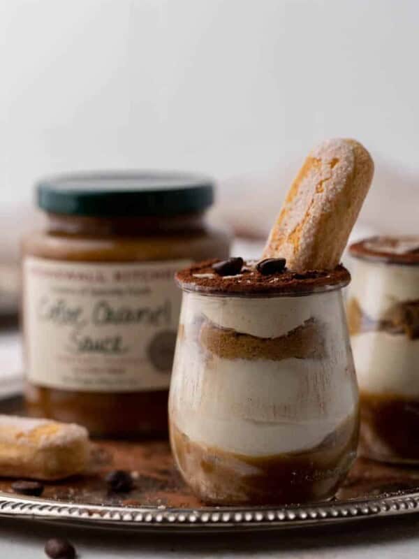 Lazy girl Caramel Tiramisu cups- Caramel macchiato dessert