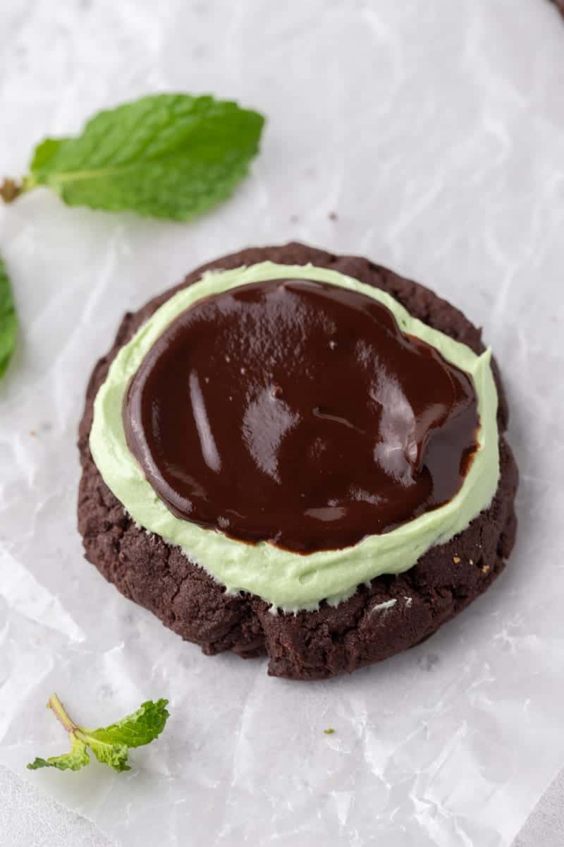 The best Chilled Crumbl Mint Brownie Cookies Lifestyle of a Foodie