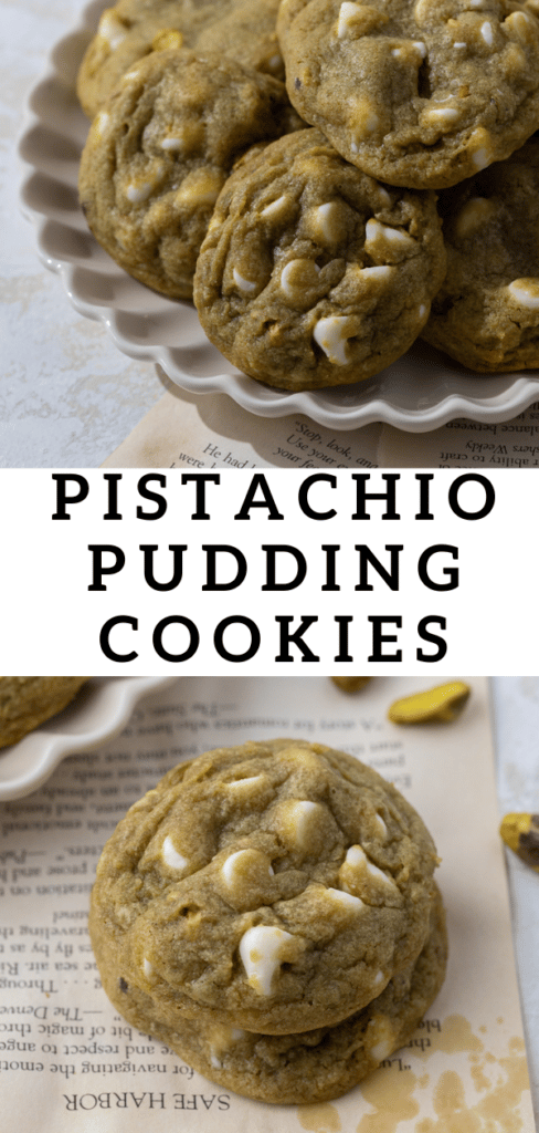Pistachio pudding cookies