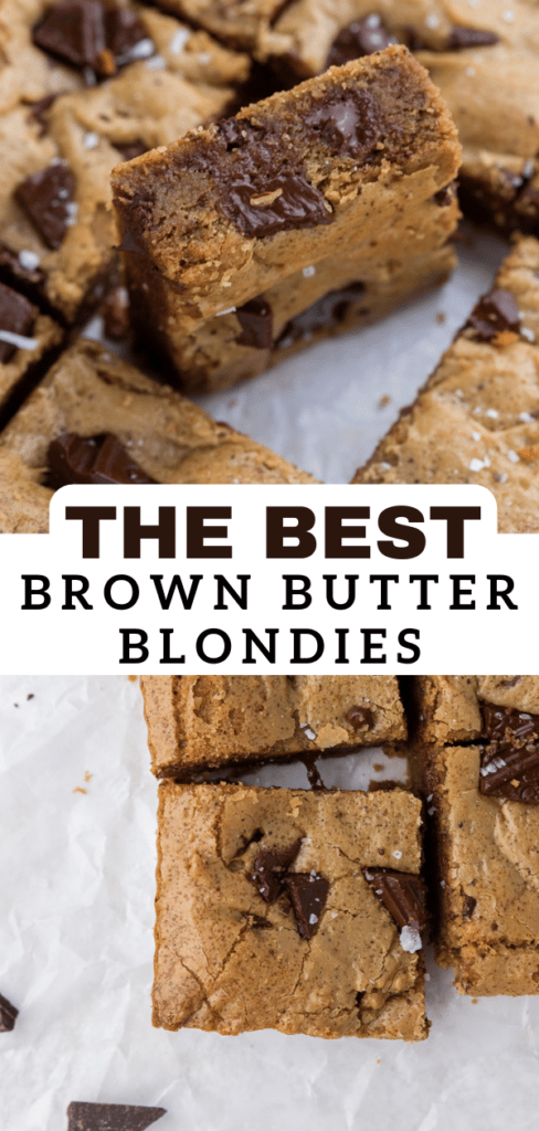 Brown butter blondies recipe