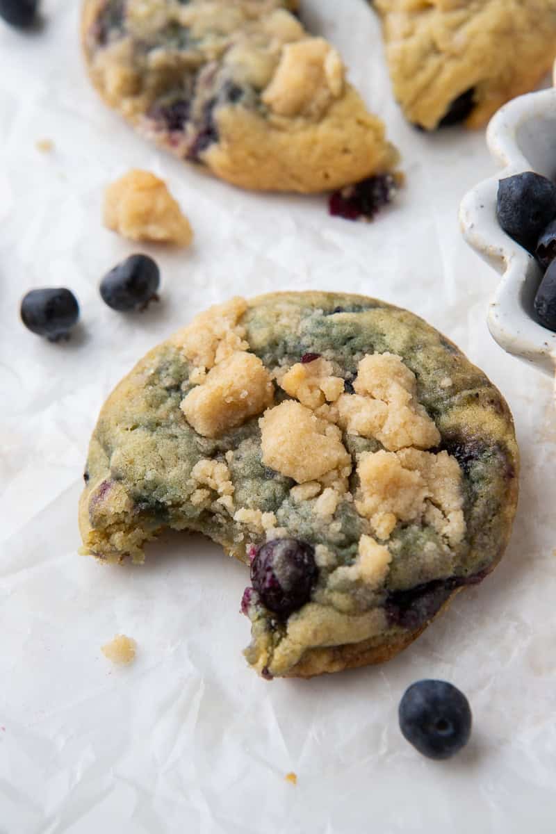 The best Crumbl Blueberry Muffin Cookies with Streusel - Lifestyle of a ...