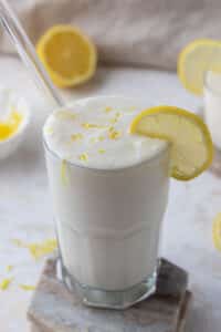 Frosted lemonade in a cup