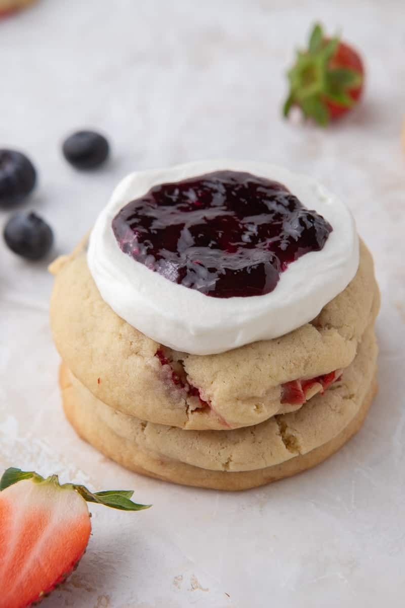 Chilled Crumbl berries and cream cookies Lifestyle of a Foodie