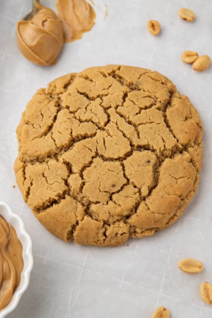 Single serve peanut butter cookie
