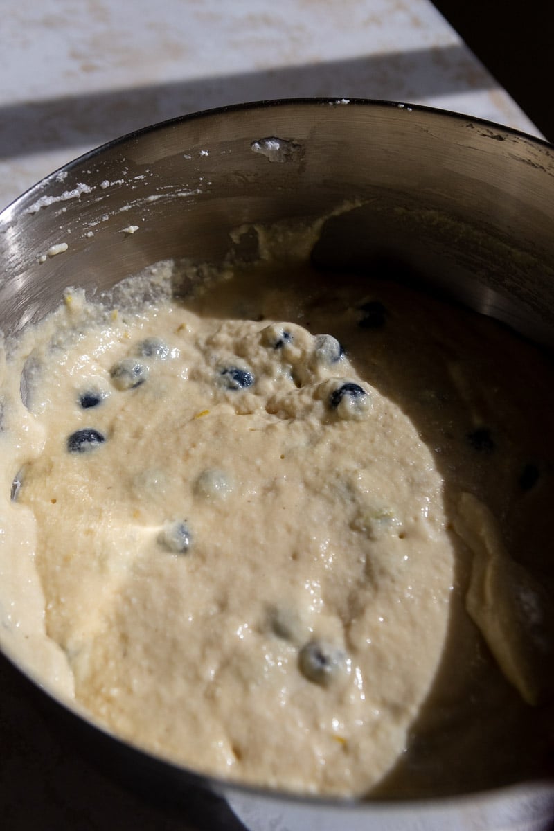 Pancake mixture in a bowl 