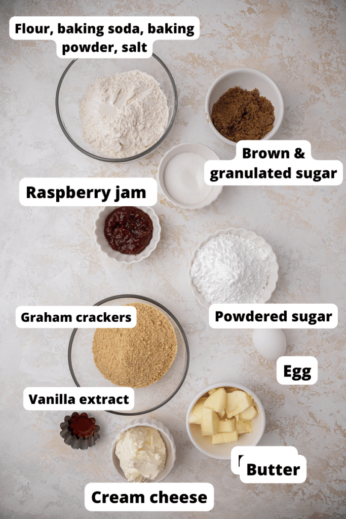Ingredients for cookies