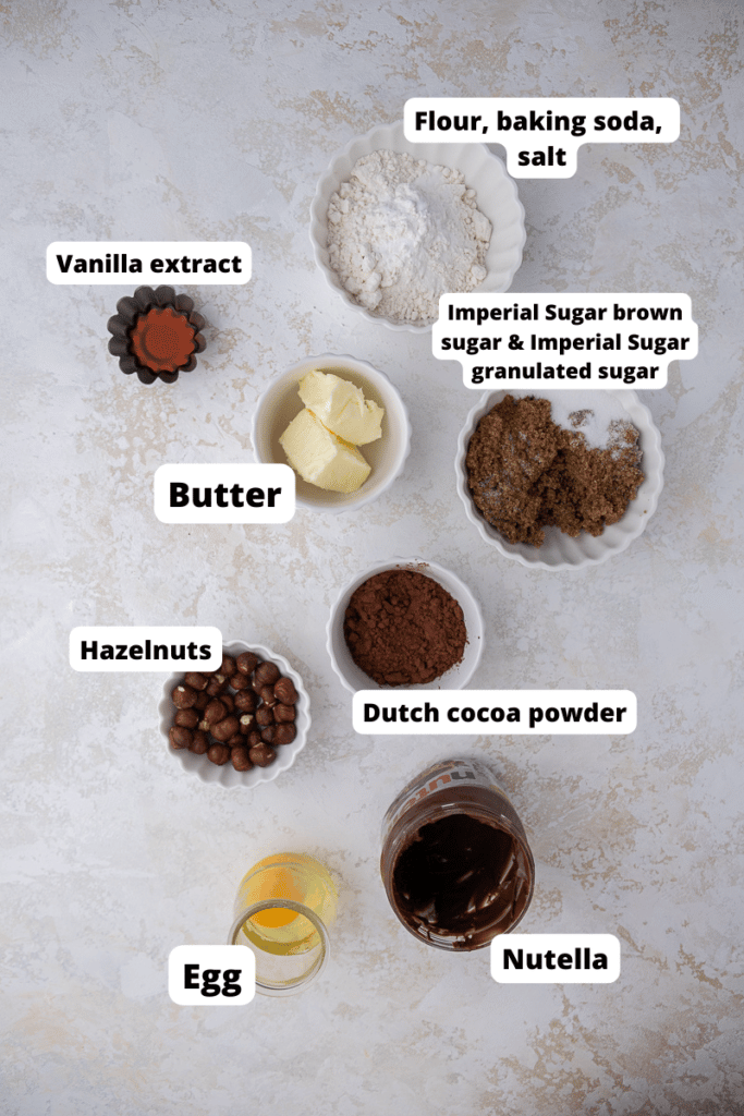 Crumbl hazelnut mudslide cookie ingredients