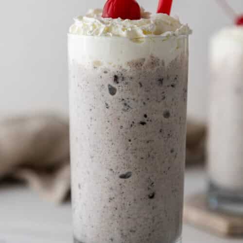 Chick fil a cookies and cream milkshake