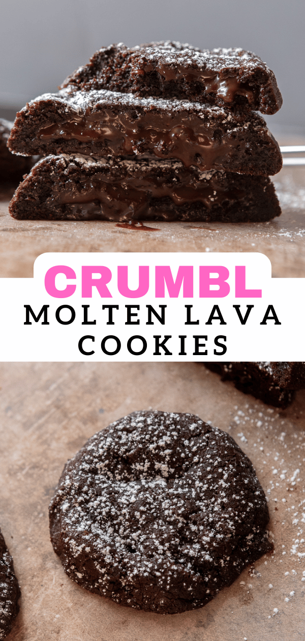 Crumbl molten lava cookies