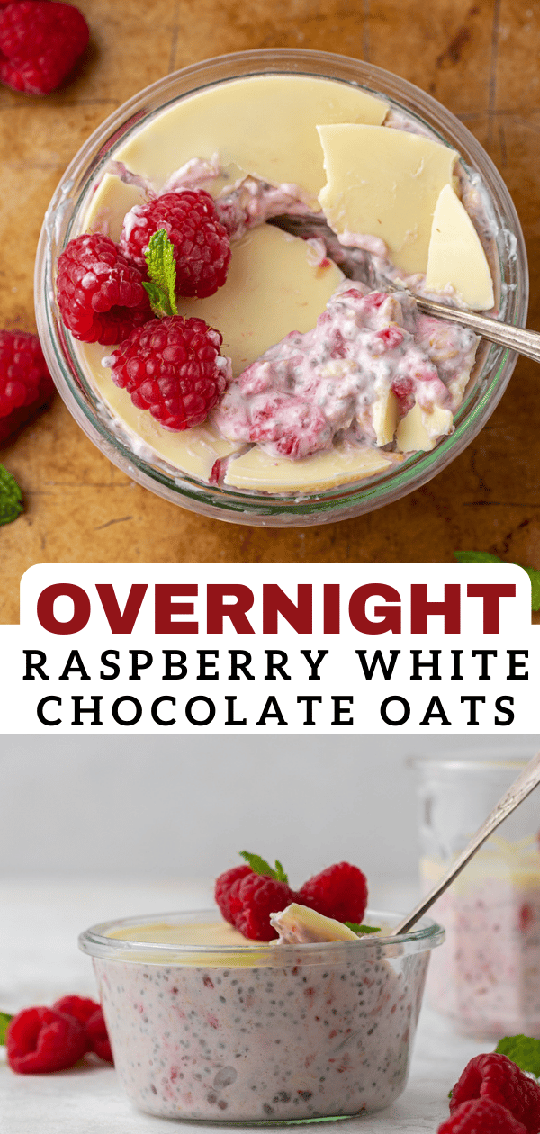 Overnight raspberry oats 