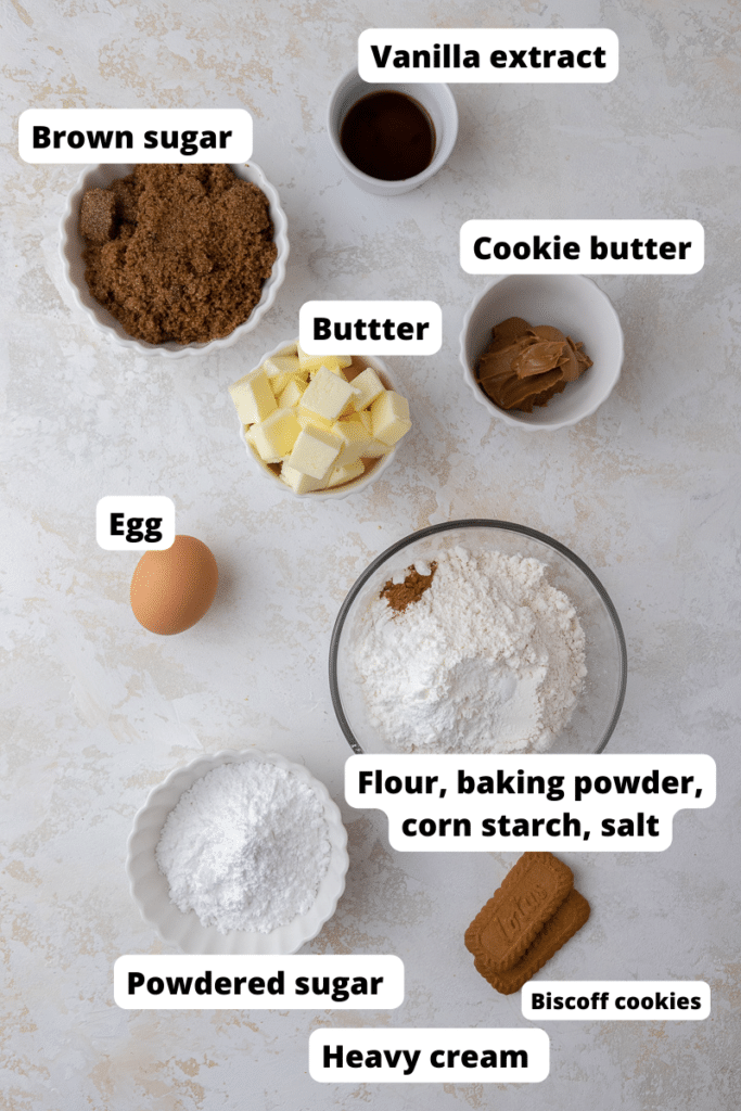 Crumbl cookie butter ice cream cookie ingredients