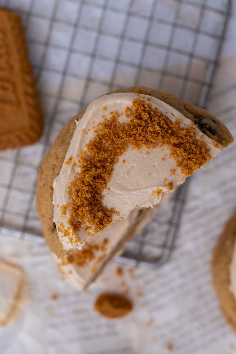 Chilled Crumbl Cookie butter Ice cream Cookies Lifestyle of a Foodie