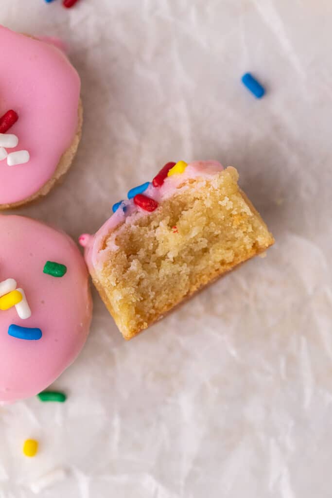pink donut hole cookies