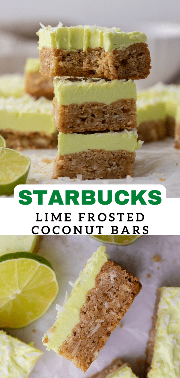 Starbucks lime frosted coconut bars 