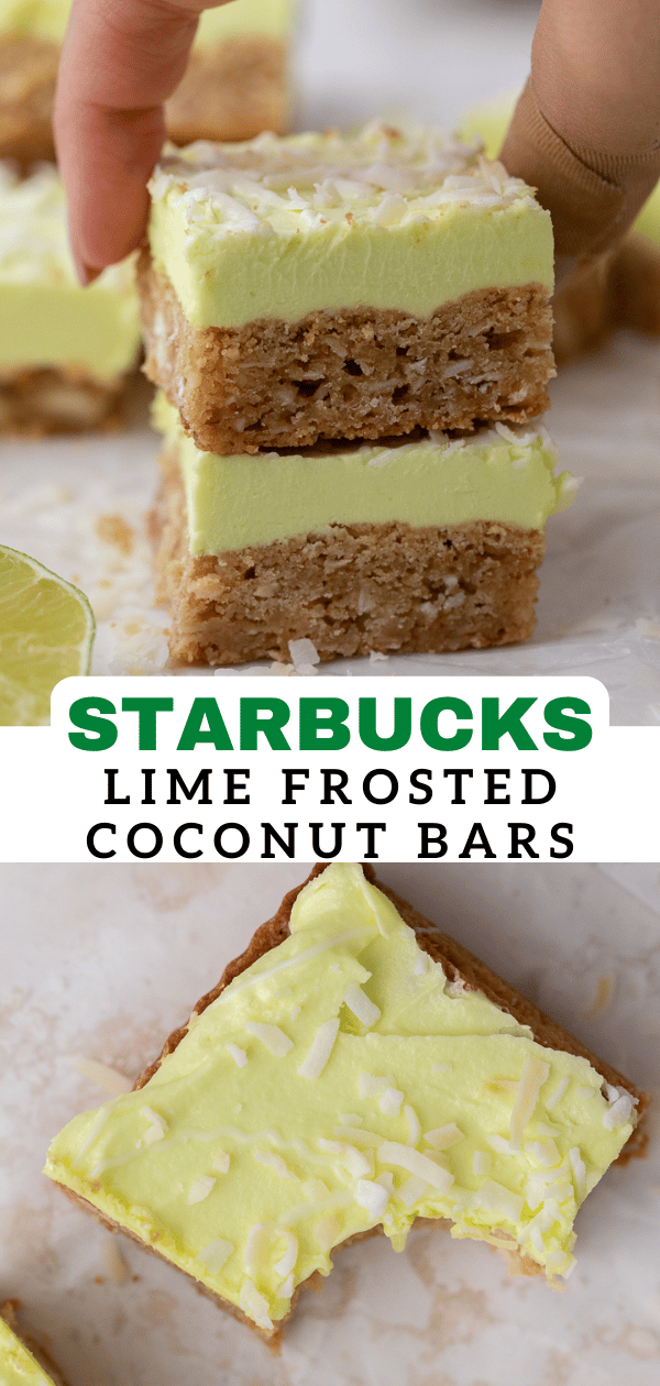 Starbucks lime frosted coconut bars 