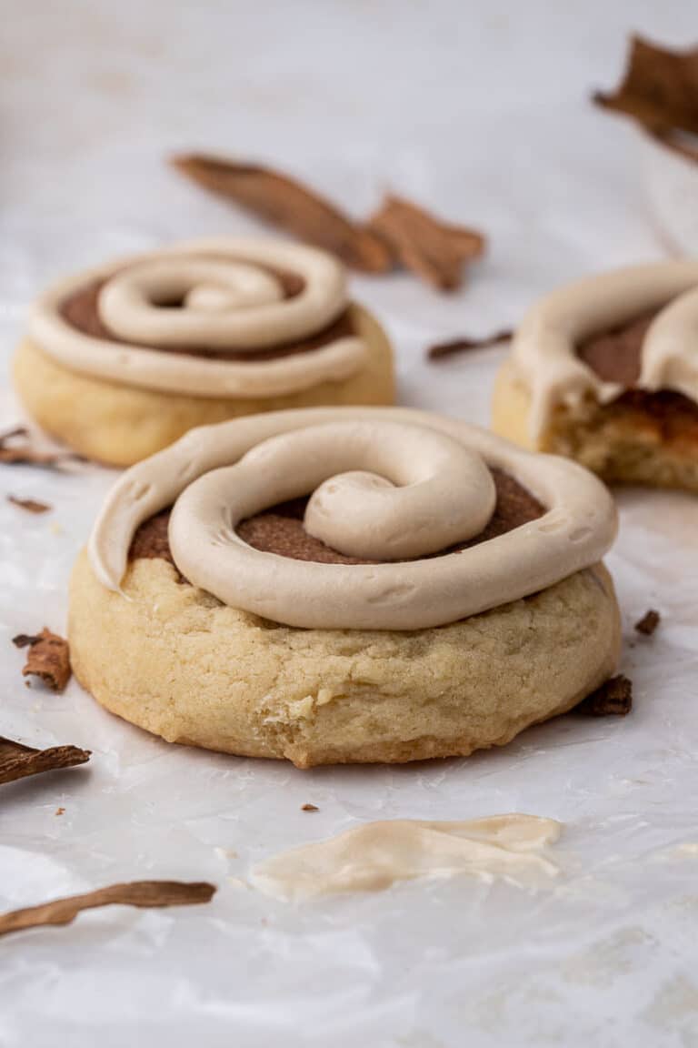 Easy Crumbl Maple Cinnamon Roll Cookies Lifestyle of a Foodie