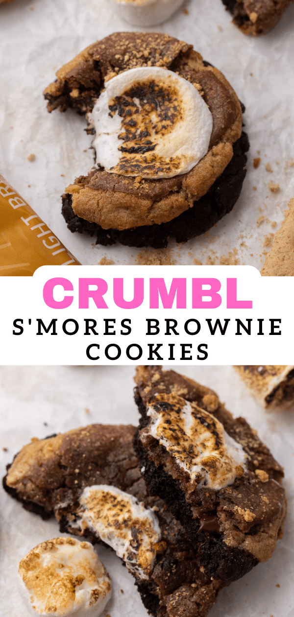 Crumbl S'mores brownie cookies