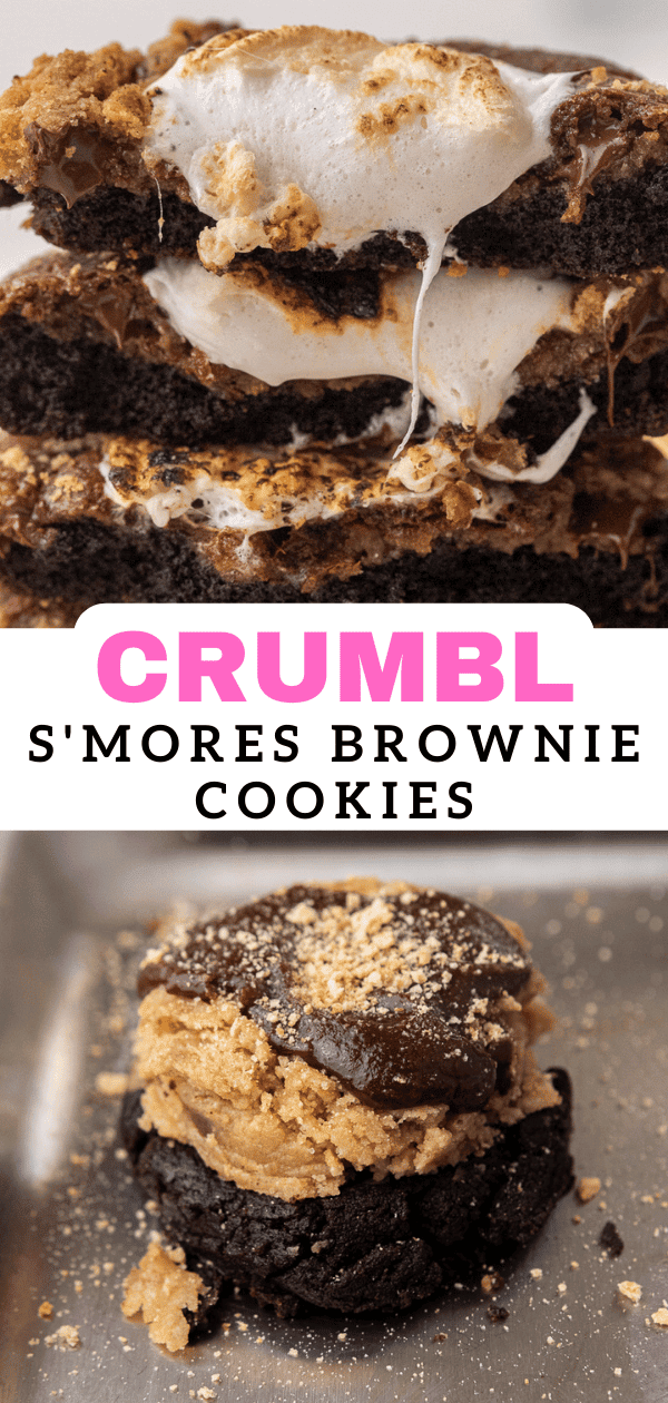 Crumbl S'mores brownie cookies