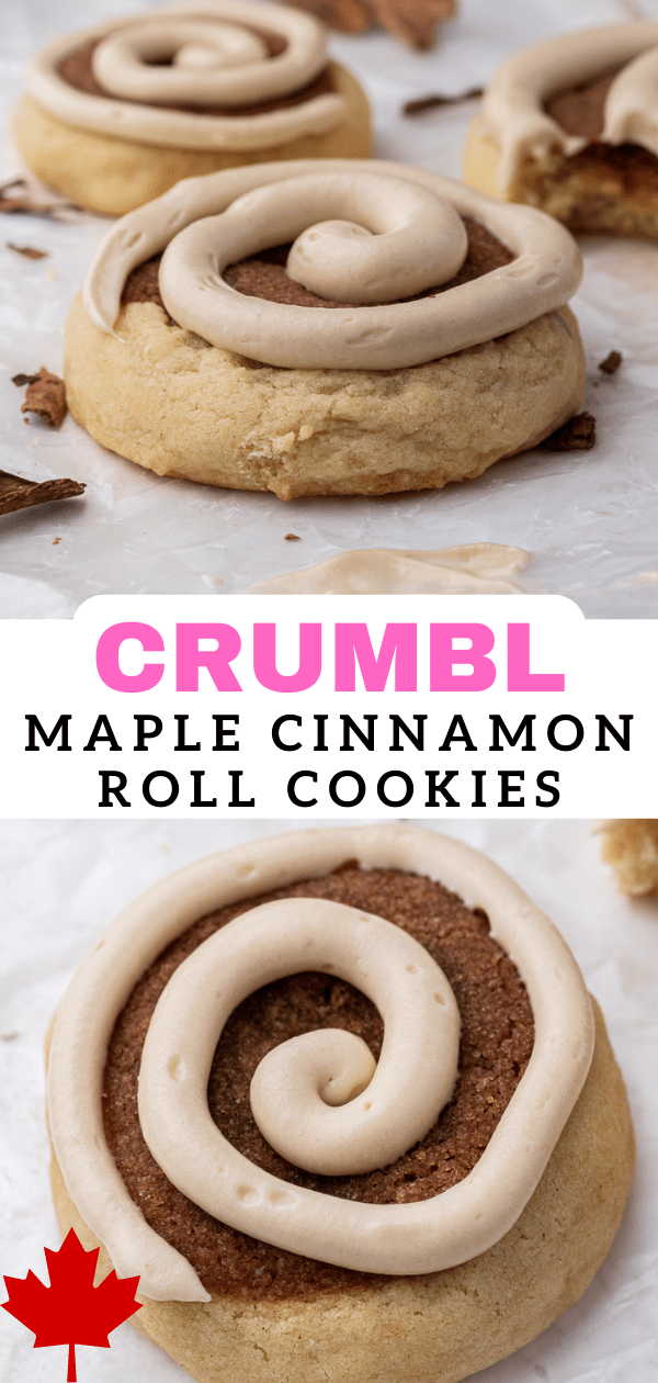 Crumbl maple cinnamon roll cookies 