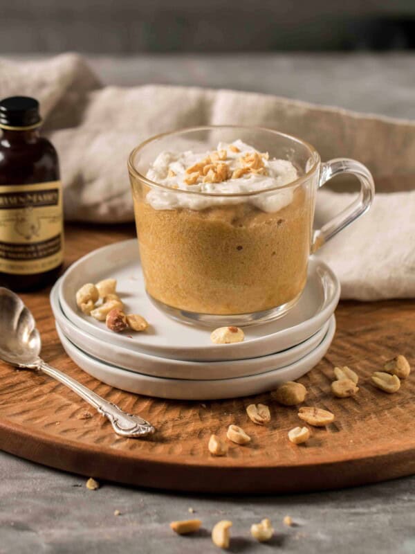Easy 5-minute Moist Peanut Butter Mug Cake