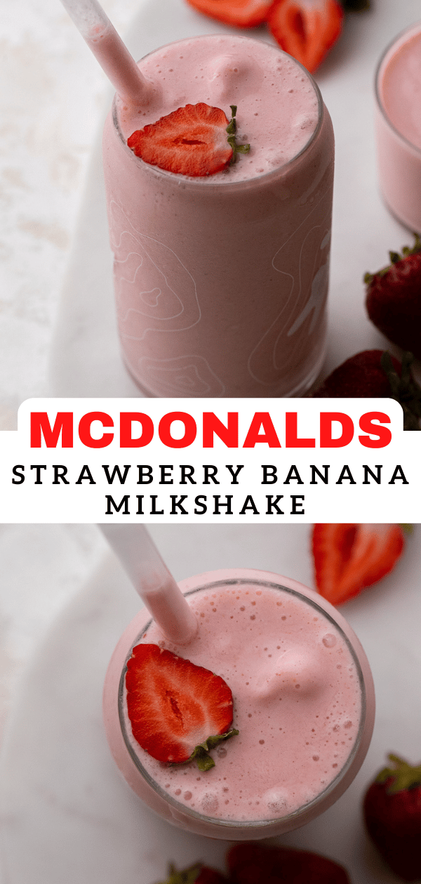 McDonald's strawberry banana smoothie