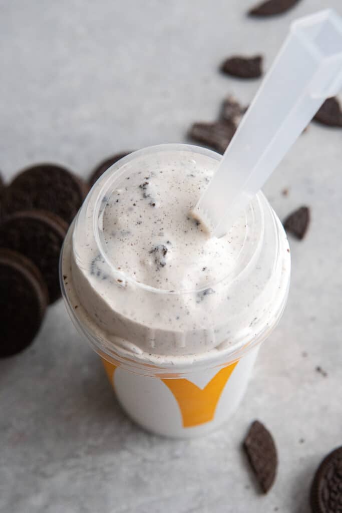 Thick Oreo Mcflurry in McDonalds cup