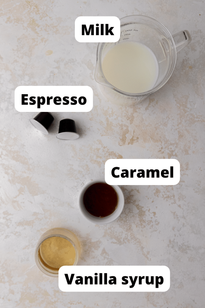 Starbucks caramel macchiato ingredients