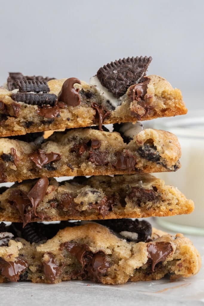 Close up of Oreo chocolate chip cookies